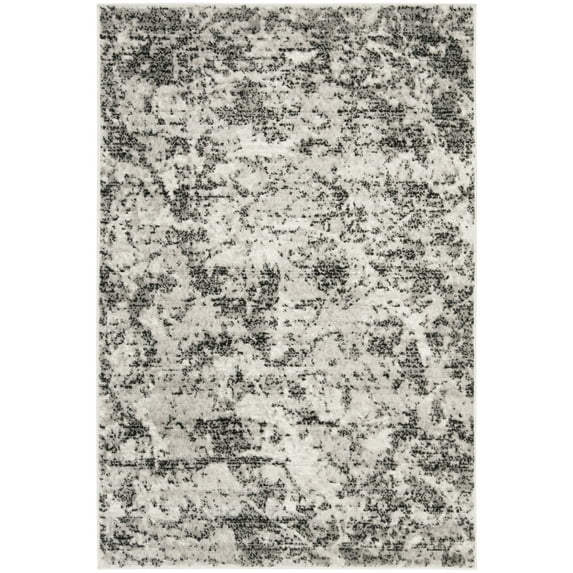 SAFAVIEH Skyler Joisse Distressed Area Rug, Charcoal/Ivory, 3' x 5'