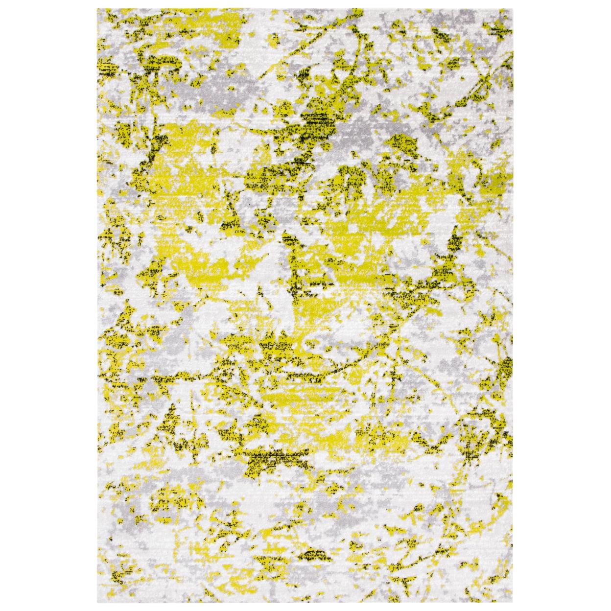 SAFAVIEH Skyler Joisse Distressed Area Rug, Grey/Green, 4' x 6'