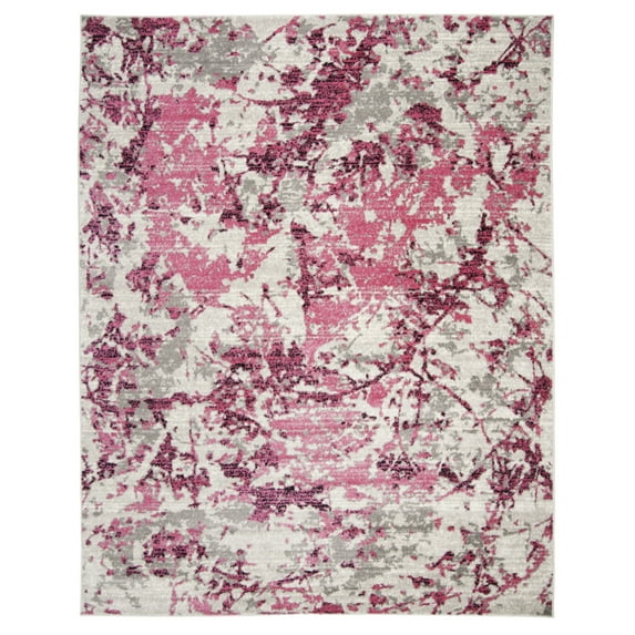SAFAVIEH Skyler Joisse Distressed Area Rug, Pink/Ivory, 10' x 14'