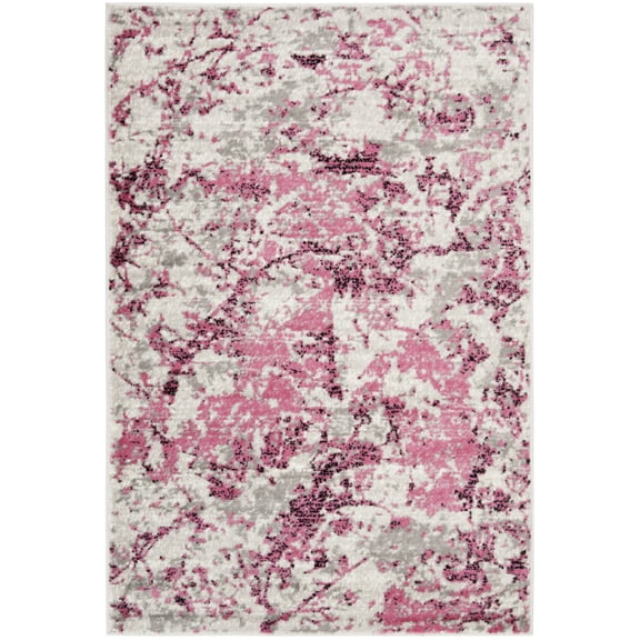 SAFAVIEH Skyler Joisse Distressed Area Rug, Pink/Ivory, 2' x 4'
