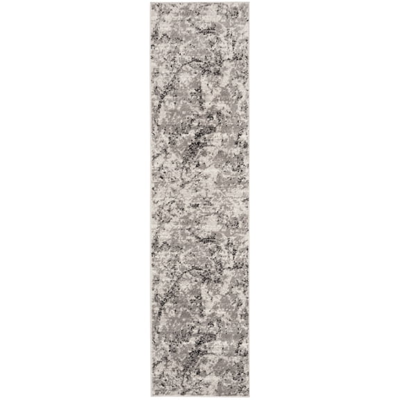 SAFAVIEH Skyler Joisse Distressed Runner Rug, Grey/Ivory, 2' x 16'