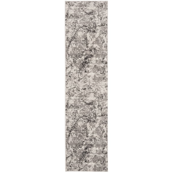 SAFAVIEH Skyler Joisse Distressed Runner Rug, Grey/Ivory, 2' x 20'