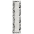 thumbnail image 1 of SAFAVIEH Skyler Kady Bordered Runner Rug, Ivory Grey/Black, 2' x 8', 1 of 6