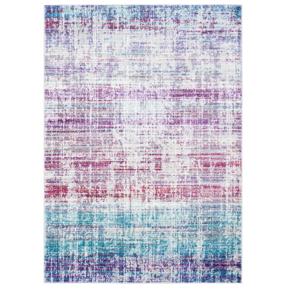 SAFAVIEH Skyler Kagan Abstract Area Rug, Silver/Purple, 4' x 6'