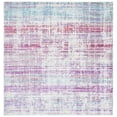 thumbnail image 1 of SAFAVIEH Skyler Kagan Distressed Area Rug, Silver/Purple, 6'7" x 6'7" Square, 1 of 9