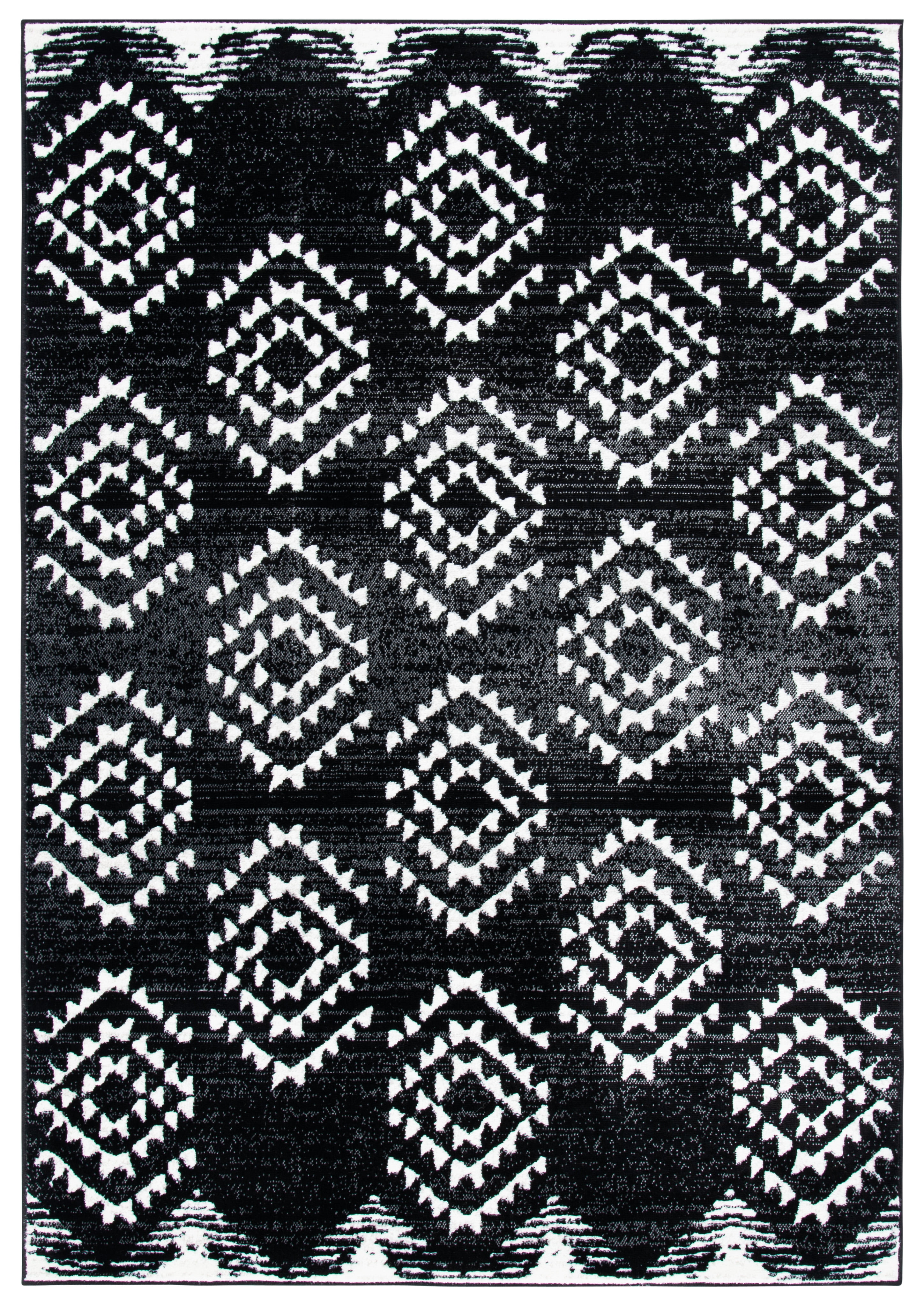 SAFAVIEH Skyler Kandace Oriental Area Rug, Black/Ivory, 4' x 6'