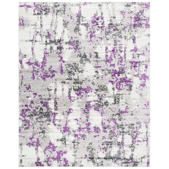 SAFAVIEH Skyler Langston Abstract Area Rug, Grey/Purple, 8' x 10'