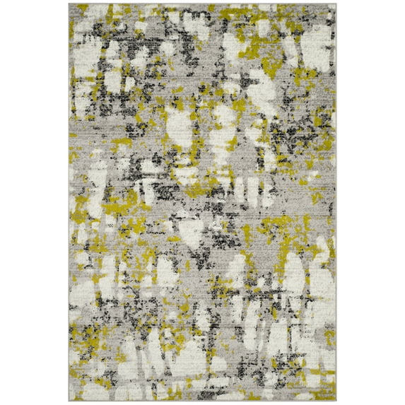 SAFAVIEH Skyler Langston Distressed Area Rug, Grey/Green, 6' x 9'