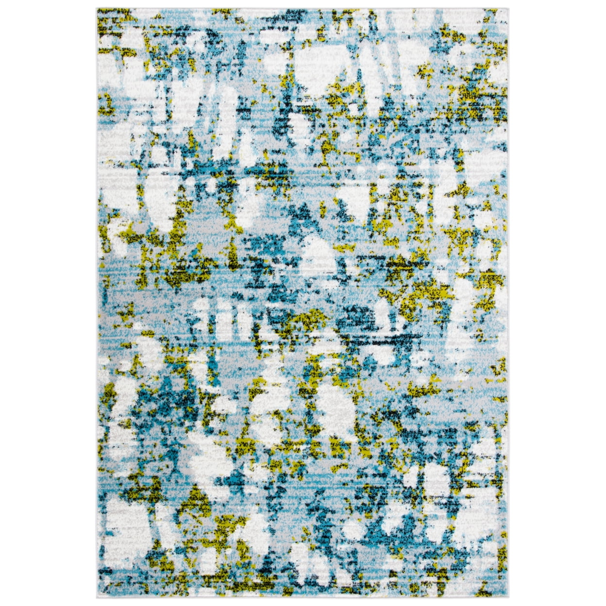 SAFAVIEH Skyler Langston Distressed Area Rug, Teal/Green, 4' x 6'