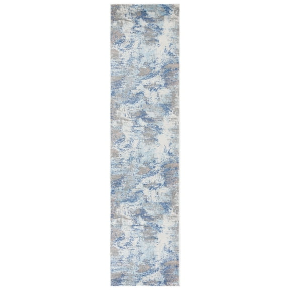 SAFAVIEH Skyler Laura Distressed Runner Rug, Light Blue/Grey, 2'2" x 9'