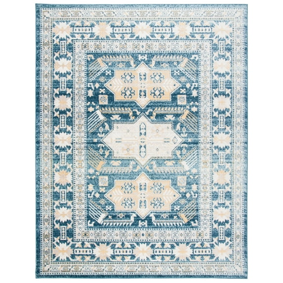 SAFAVIEH Skyler Matthew Oriental Area Rug, Beige/Navy, 8' x 10'