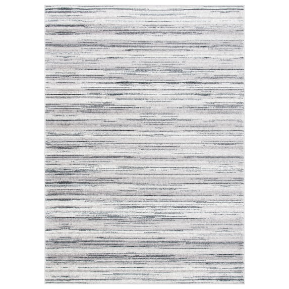SAFAVIEH Skyler Orval Striped Area Rug, Ivory/Grey, 4' x 6'