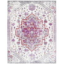 SAFAVIEH Skyler Paylynn Oriental Area Rug, Ivory/Purple, 8' x 10'