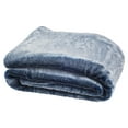 thumbnail image 1 of SAFAVIEH Skyler Plush Solid Faux Fur Throw, 50" x 60", Blue/White, 1 of 2