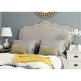 thumbnail image 1 of SAFAVIEH Skyler Retro Arched Upholstered Headboard with Nail Heads, King, Taupe, 1 of 3