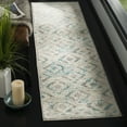thumbnail image 1 of SAFAVIEH Skyler Salim Geometric Runner Rug, Ivory/Blue, 2' x 8', 1 of 8