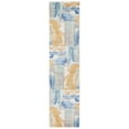 thumbnail image 1 of SAFAVIEH Skyler Sybella Abstract Runner Rug, Gold/Blue Green, 2'2" x 9', 1 of 8