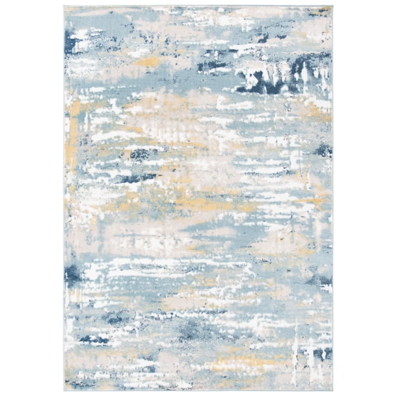SAFAVIEH Skyler Talisha Abstract Area Rug, Teal/Gold, 4'5" x 6'5"