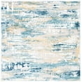 thumbnail image 1 of SAFAVIEH Skyler Talisha Abstract Area Rug, Teal/Gold, 8' x 8' Square, 1 of 8
