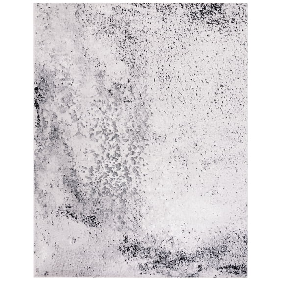 SAFAVIEH Skyler Vernon Distressed Area Rug, Silver/Black, 9' x 12'