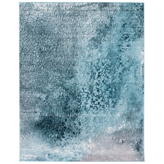 SAFAVIEH Skyler Vernon Distressed Area Rug, Silver/Blue, 11' x 16'