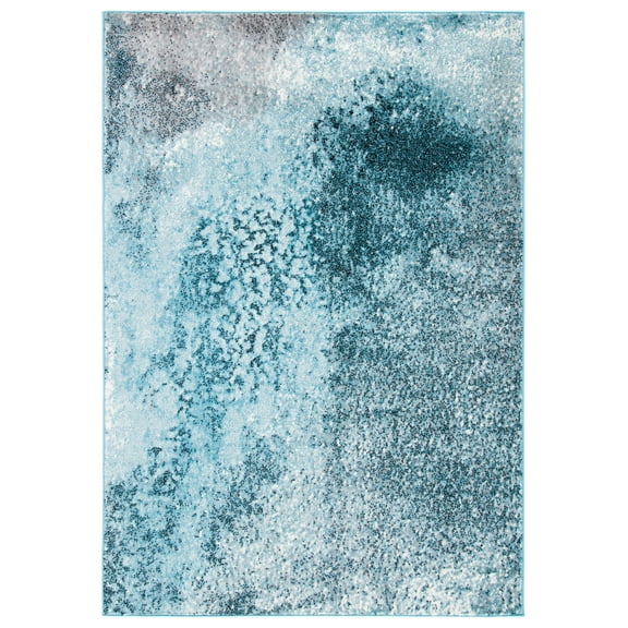 SAFAVIEH Skyler Vernon Distressed Area Rug, Silver/Blue, 2' x 4'