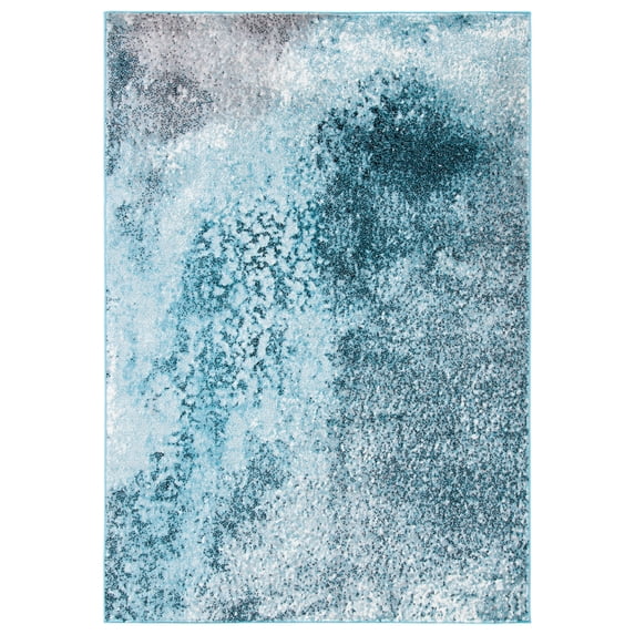 SAFAVIEH Skyler Vernon Distressed Area Rug, Silver/Blue, 5'1" x 7'6"