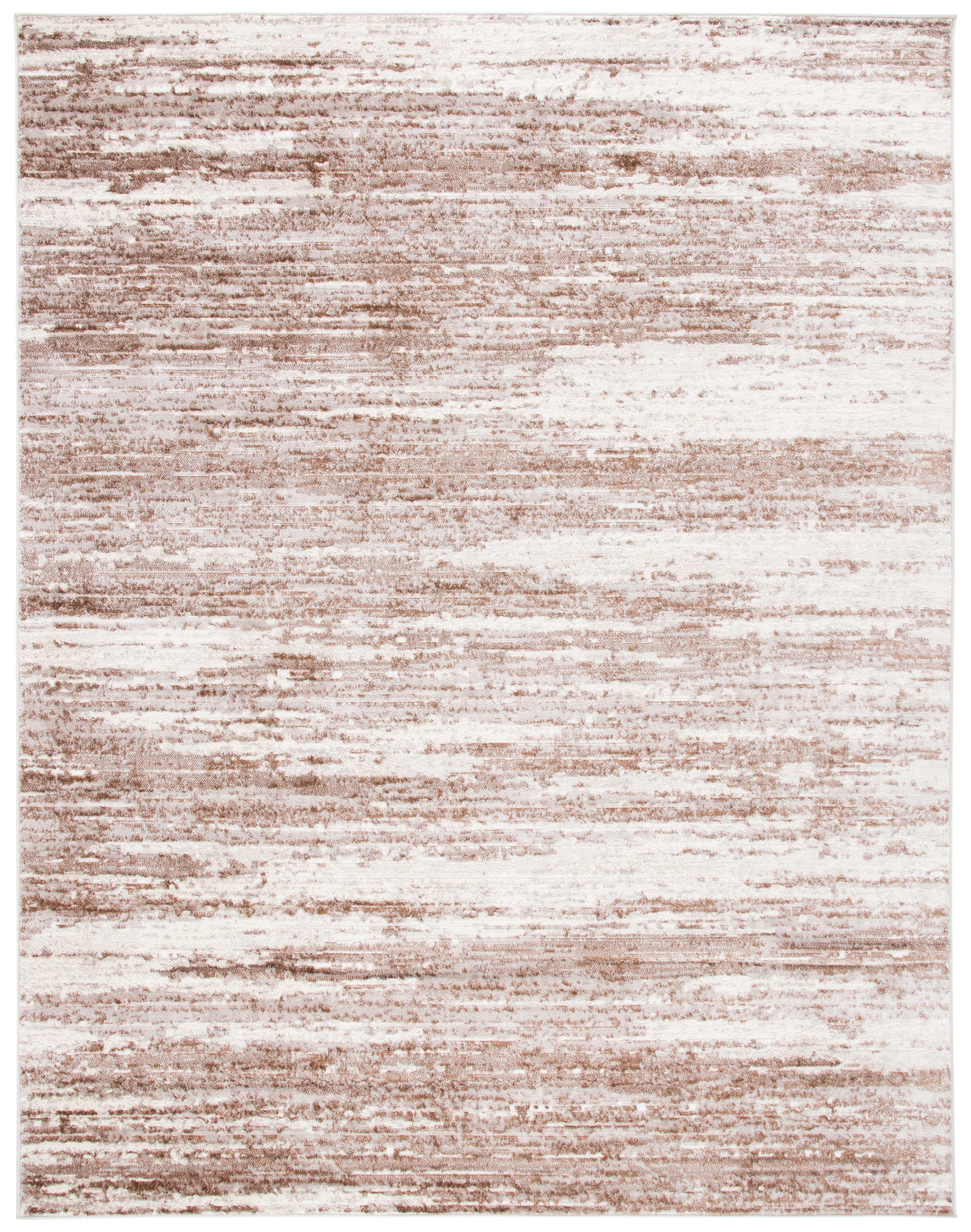 SAFAVIEH Skyler Walter Abstract Area Rug, Brown/Ivory, 8' x 10'