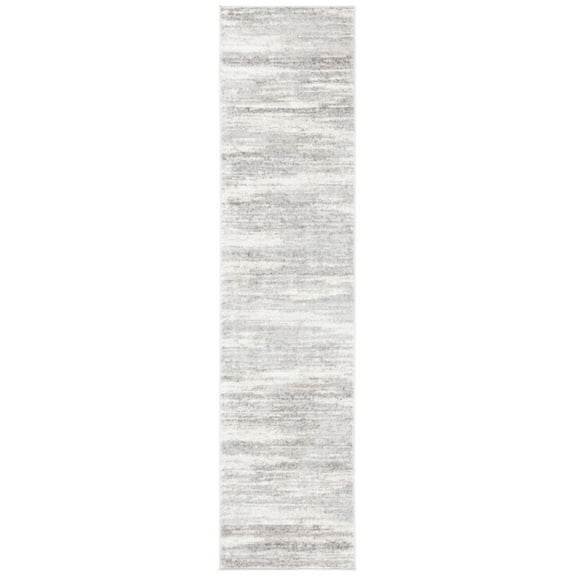 SAFAVIEH Skyler Walter Abstract Runner Rug, Light Grey/Ivory, 2'2" x 9'