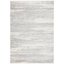 SAFAVIEH Skyler Walter Distressed Area Rug, Light Grey/Ivory, 5'5" x 7'7"