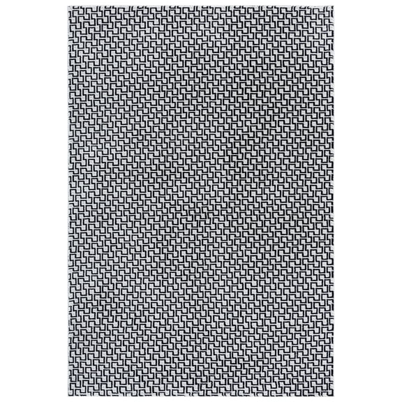 SAFAVIEH Slate Constance Geometric Area Rug, Ivory/Black, 8' x 10'