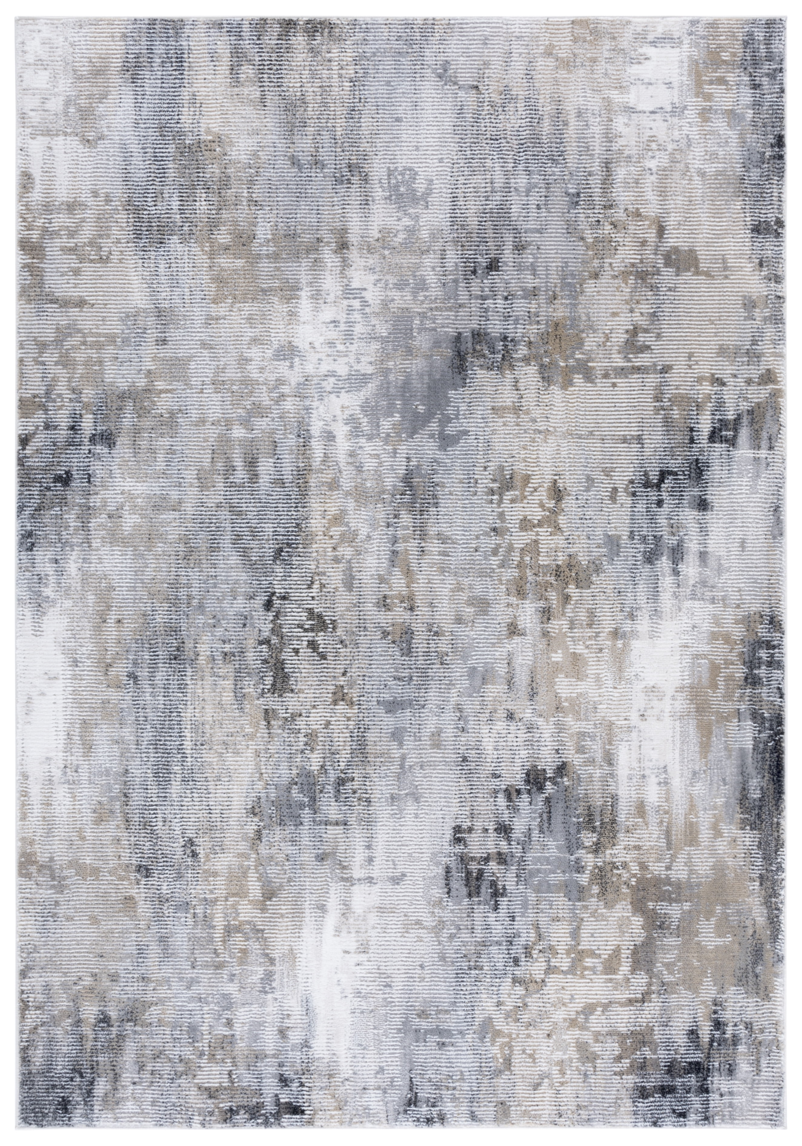 SAFAVIEH Slate Cynthia Distressed Area Rug, Grey/Brown Ivory, 8' x 10'