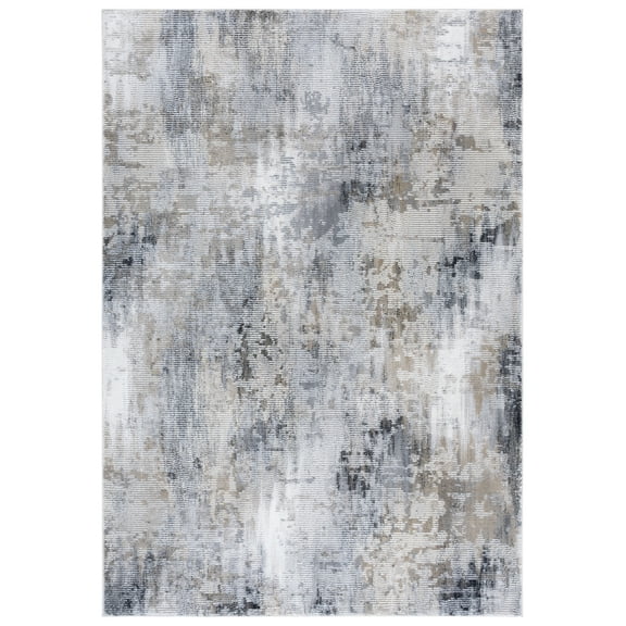 SAFAVIEH Slate Cynthia Distressed Area Rug, Grey/Brown Ivory, 8' x 10'
