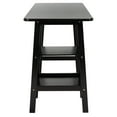 thumbnail image 1 of SAFAVIEH Sofara Solid Writing Desk w/ 2 Shelves, Matte Black, 1 of 11