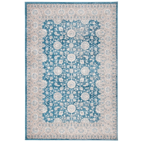 Safavieh Sofia Derrick Oriental Area Rug, Blue/Beige, 6'7" x 6'7" Square