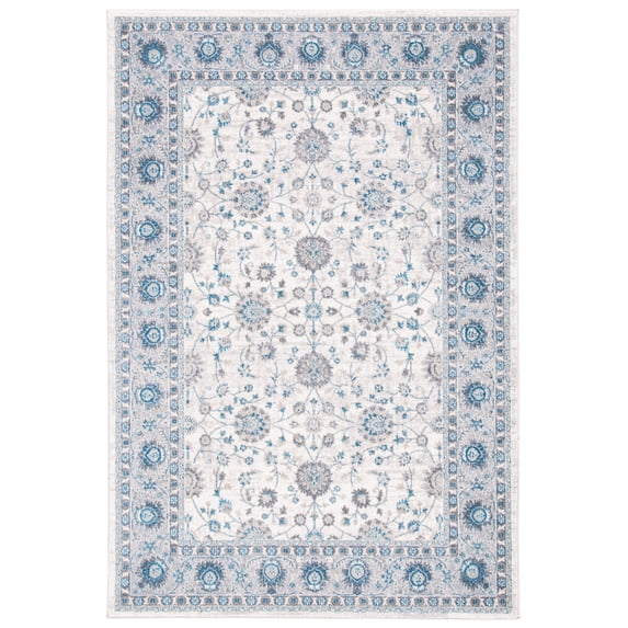 SAFAVIEH Sofia Derrick Oriental Area Rug, Ivory/Blue, 9' x 12'