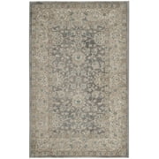 SAFAVIEH Sofia Derrick Traditional Area Rug, Light Grey/Beige, 3' x 5'