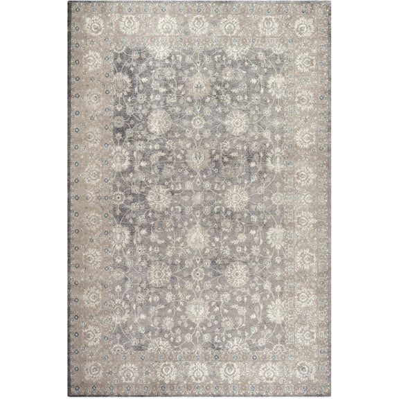 SAFAVIEH Sofia Derrick Traditional Area Rug, Light Grey/Beige, 5'1" x 7'7"