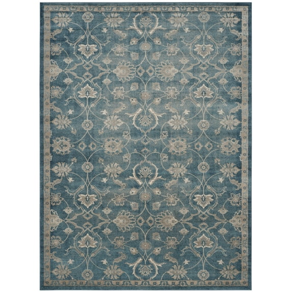 SAFAVIEH Sofia Ethelinda Floral Area Rug, Blue/Beige, 9' x 12'