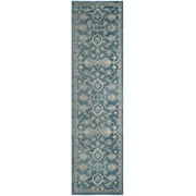 SAFAVIEH Sofia Ethelinda Floral Runner Rug, Blue/Beige, 2'2" x 8'