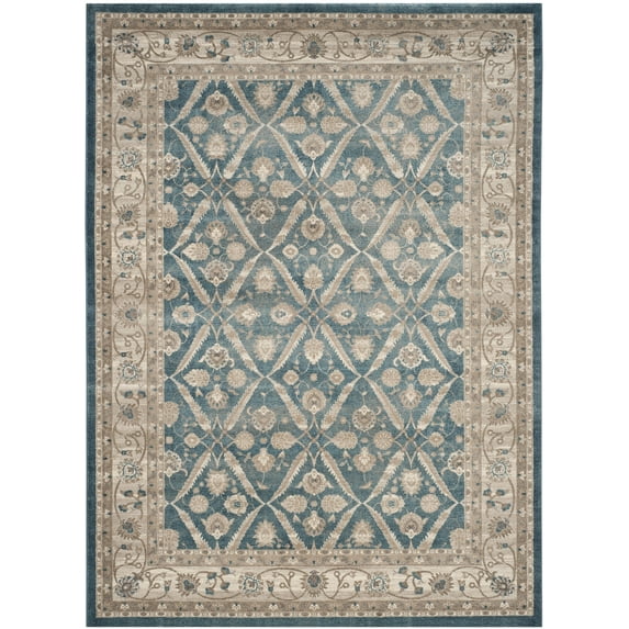 SAFAVIEH Sofia Jerrod Floral Bordered Area Rug, Blue/Beige, 11' x 15'