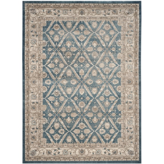 SAFAVIEH Sofia Jerrod Floral Bordered Area Rug, Blue/Beige, 8' x 10'