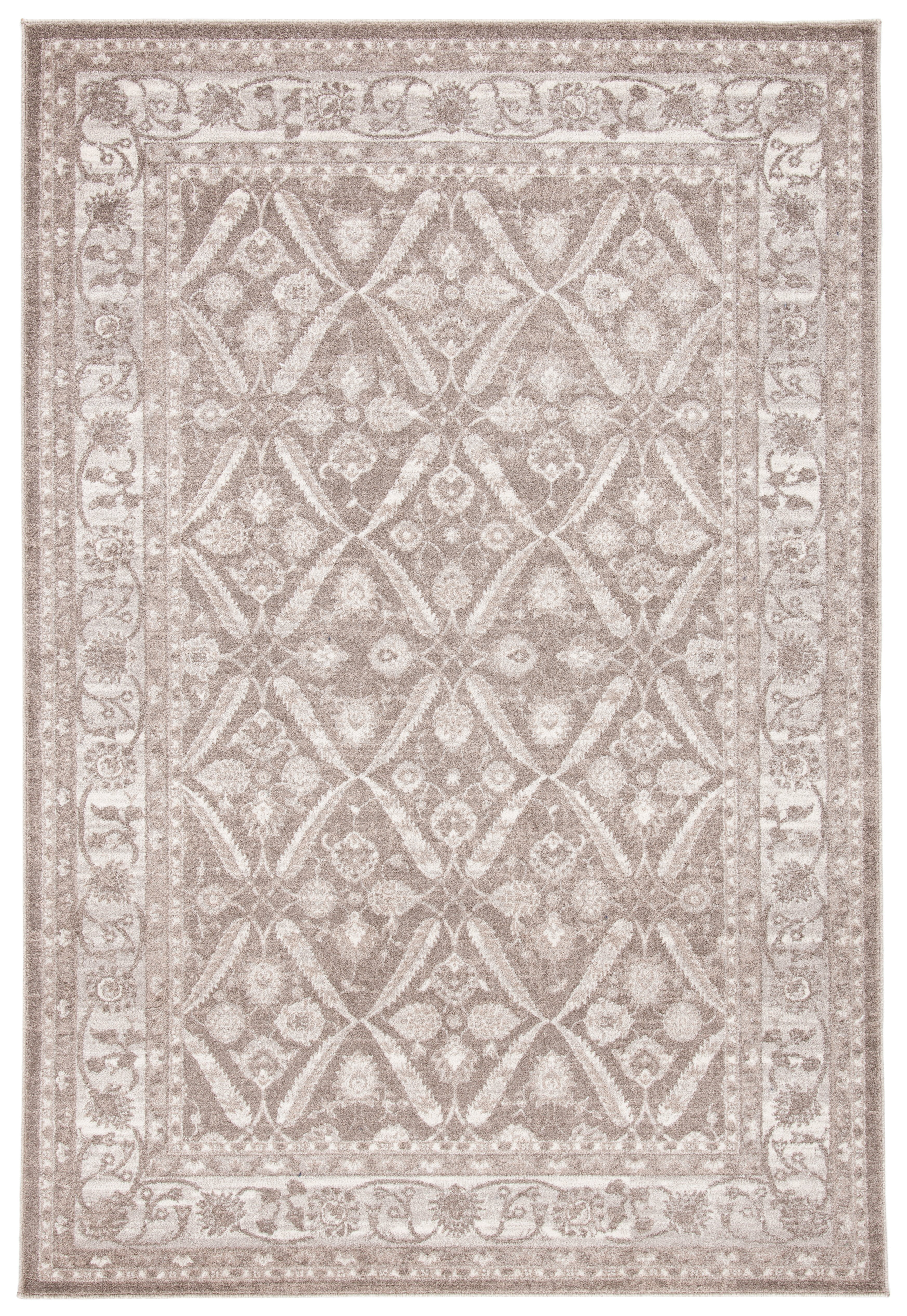 Sofia Tan and Beige Synthetic Rectangular Area Rug
