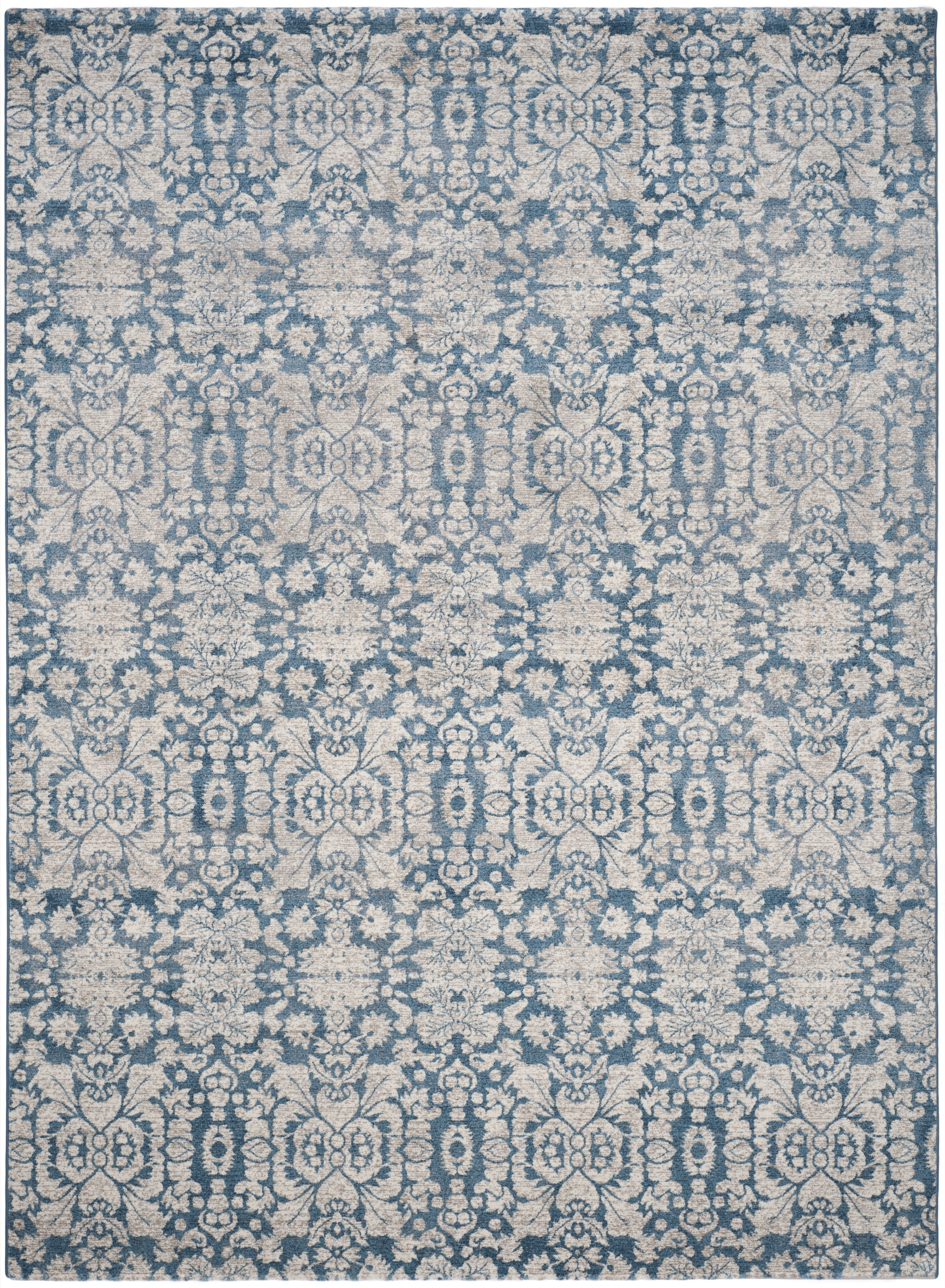 SAFAVIEH Sofia Quintella Damask Area Rug, Blue/Beige, 11' x 15'