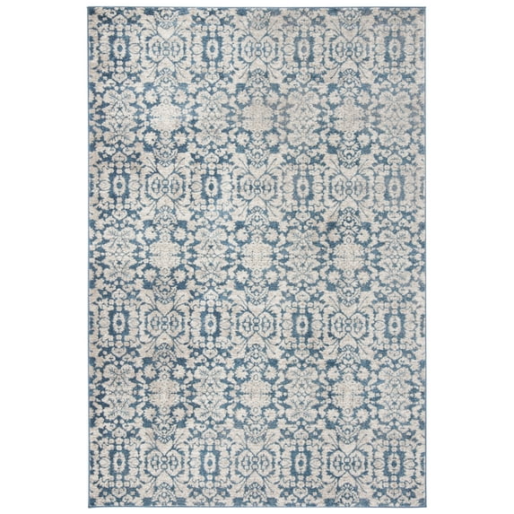 SAFAVIEH Sofia Quintella Damask Area Rug, Blue/Beige, 5'1" x 7'7"