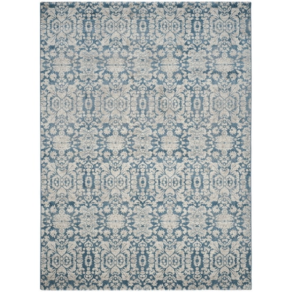 SAFAVIEH Sofia Quintella Damask Area Rug, Blue/Beige, 8' x 10'