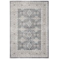 thumbnail image 1 of SAFAVIEH Sofia Raschelle Border Area Rug, Light Grey/Beige, 4' x 5'7", 1 of 6