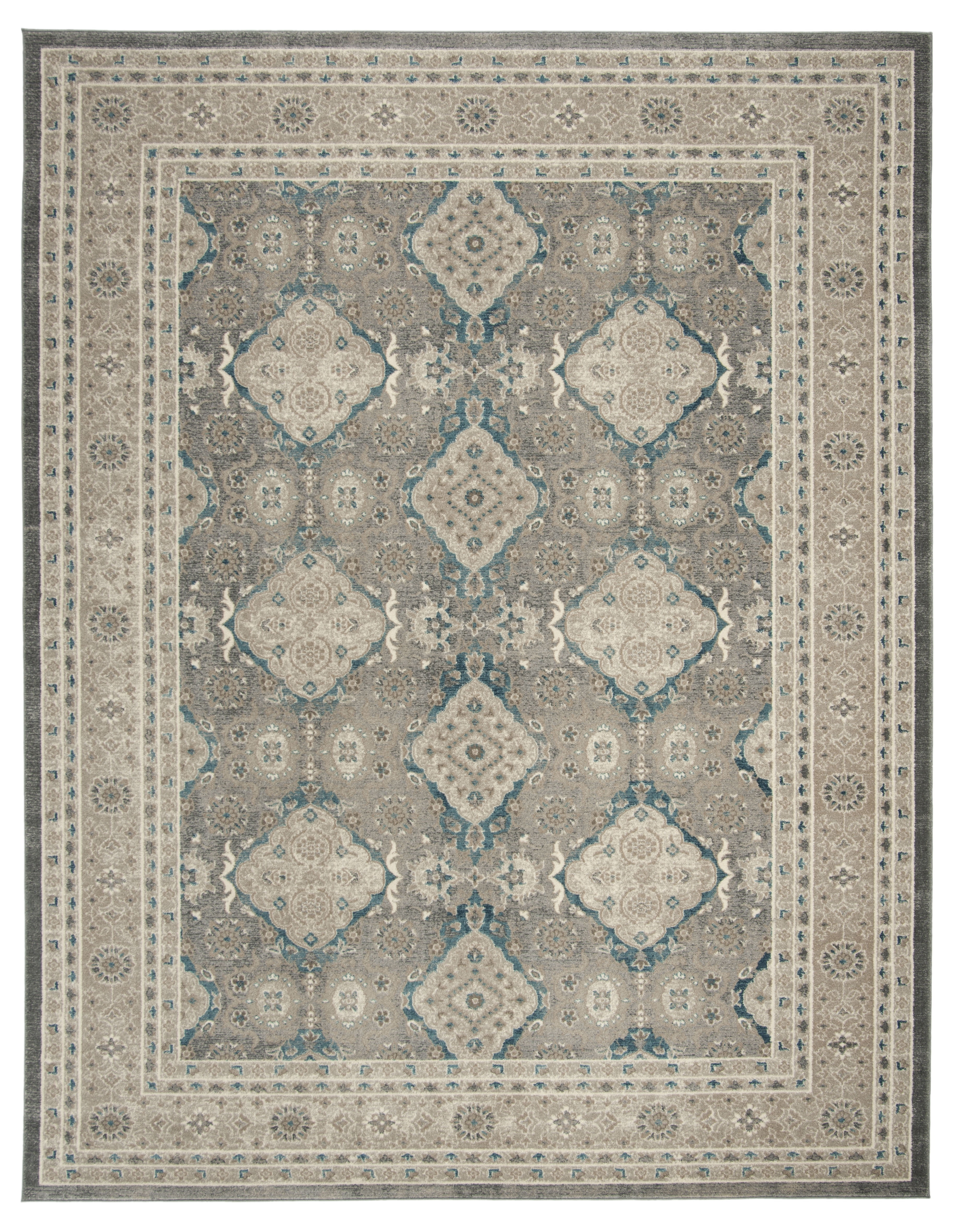 Safavieh Sofia Light Grey and Beige Synthetic Rectangular Area Rug