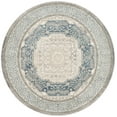 thumbnail image 1 of SAFAVIEH Sofia Waylon Geometric Bordered Area Rug, Light Grey/Blue, 3' x 3' Round, 1 of 5