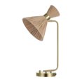 thumbnail image 1 of SAFAVIEH Sohma 23" Coastal Iron Table Lamp with Light Brown Shade, 1 of 6